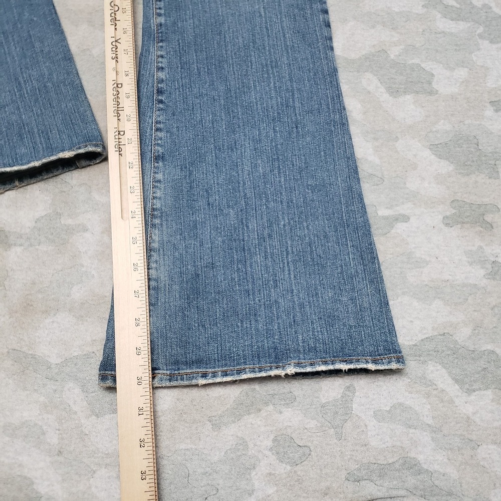 Vintage Lucky Brand Jeans Womens 8/29 Blue Flare Y2k Denim Medium Wash Dungarees - Picture 4 of 10
